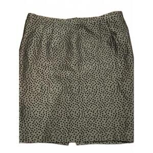 Sunny Choi Women Black Dot Lined Formal Pencil Skirt Size 14